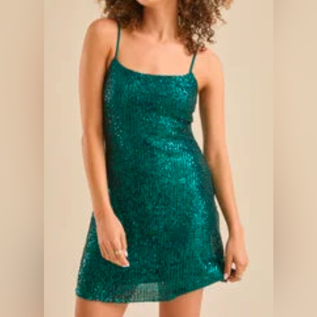 Altar’d State Dorothy Sequin Mini Dress, Size Xl